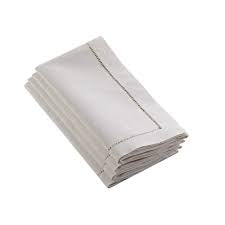 Hemstitch Napkin, Light Gray