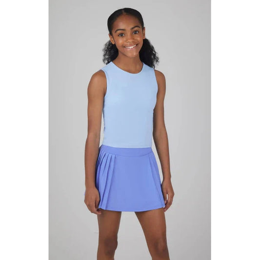 Girls Basic Tank Top and Pleated Skort 2 PC Set