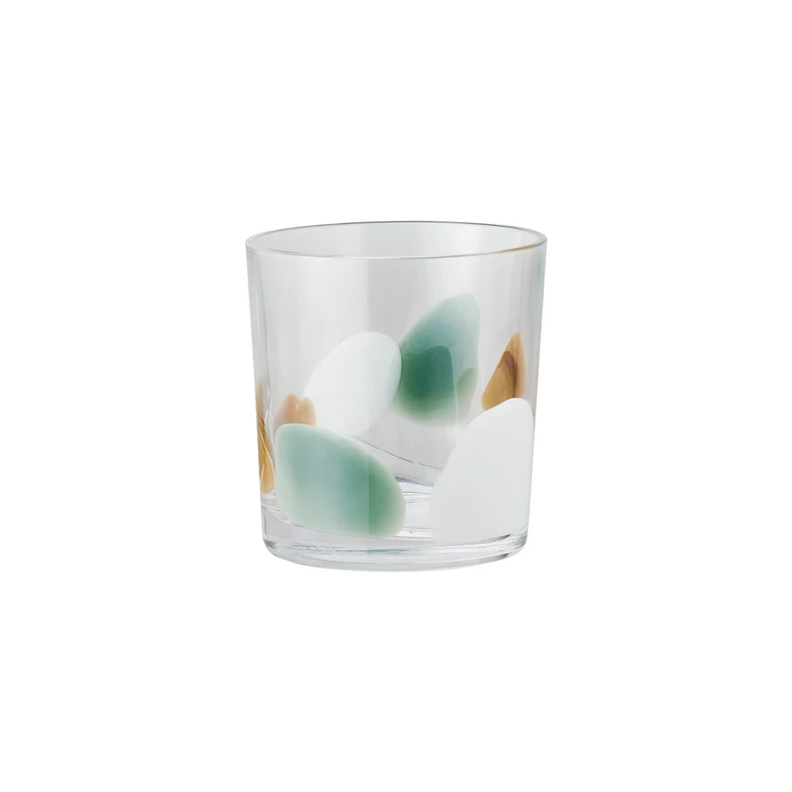 Handmade Art Glass Drinking Glass, 12 oz.
