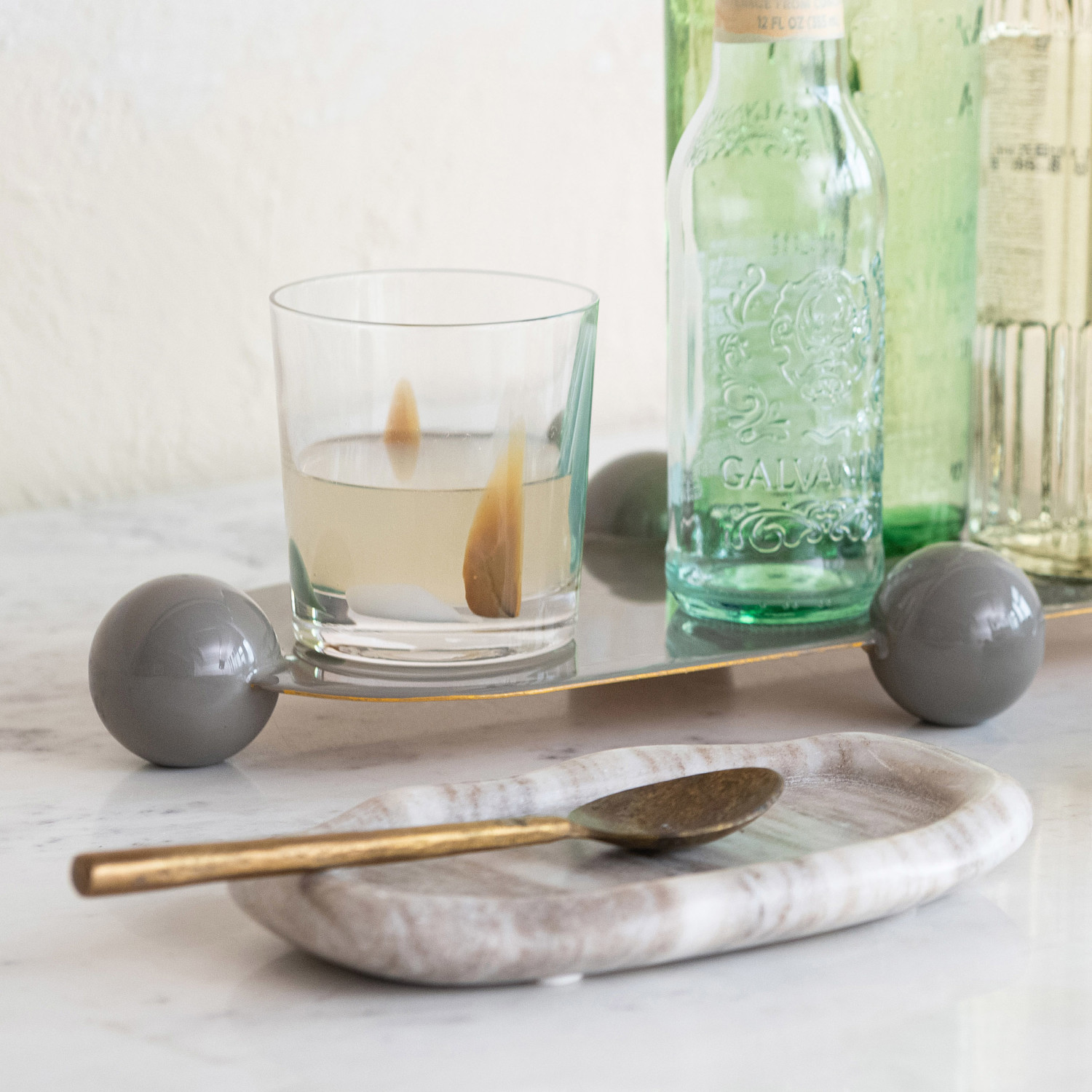 Handmade Art Glass Drinking Glass, 12 oz.