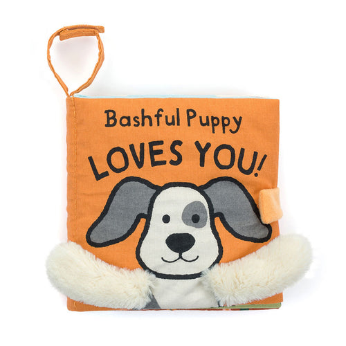 JellyCat Bashful Puppy Loves You Book