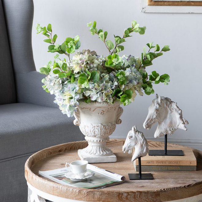 Horse Statue On Iron Base