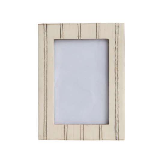 Resin Photo Frame w/ Metal Inlay