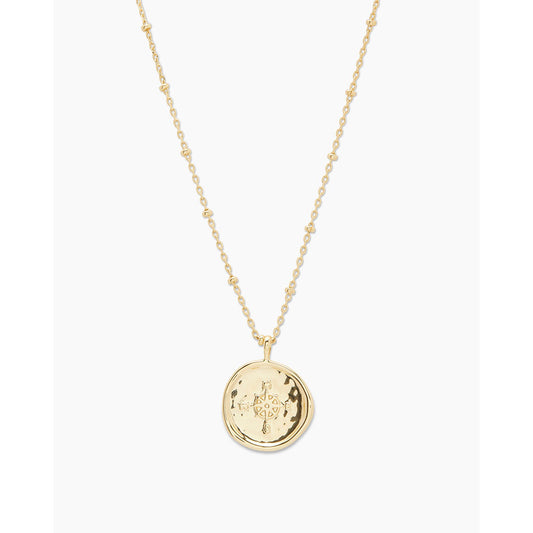 Compass Coin Necklace