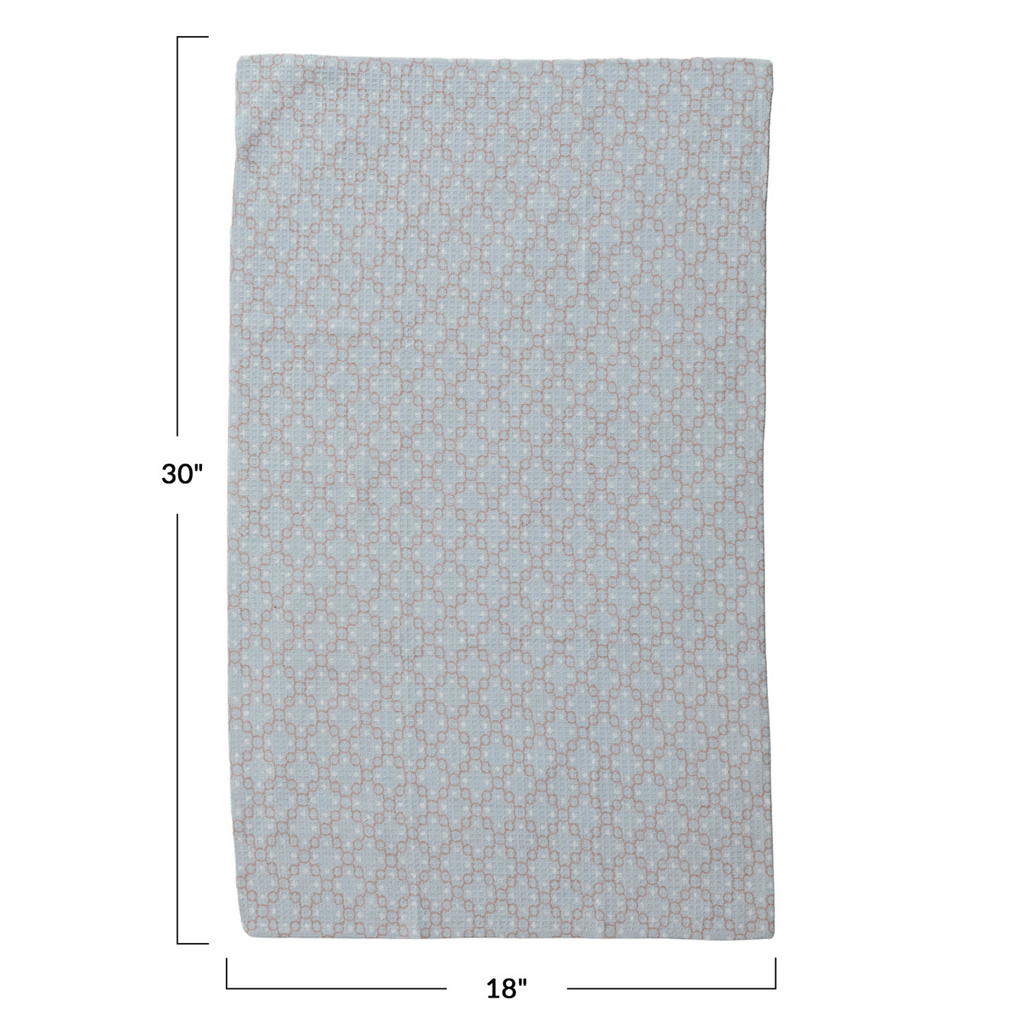 Printed Recycled Microfibre Tea Towel w/Diamond Pattern