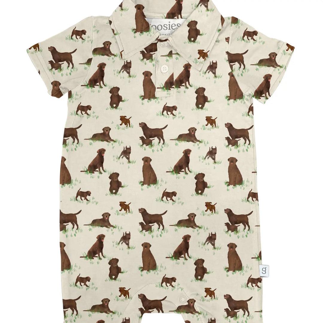 Short Sleeve Polo Romper