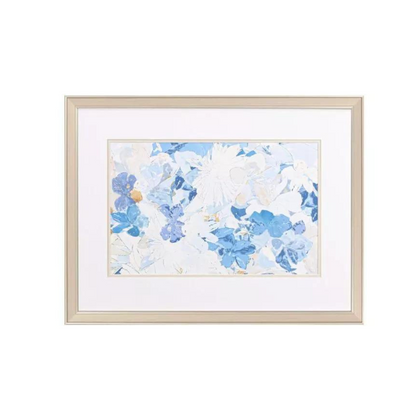 Blue Cluster Blooms Prints