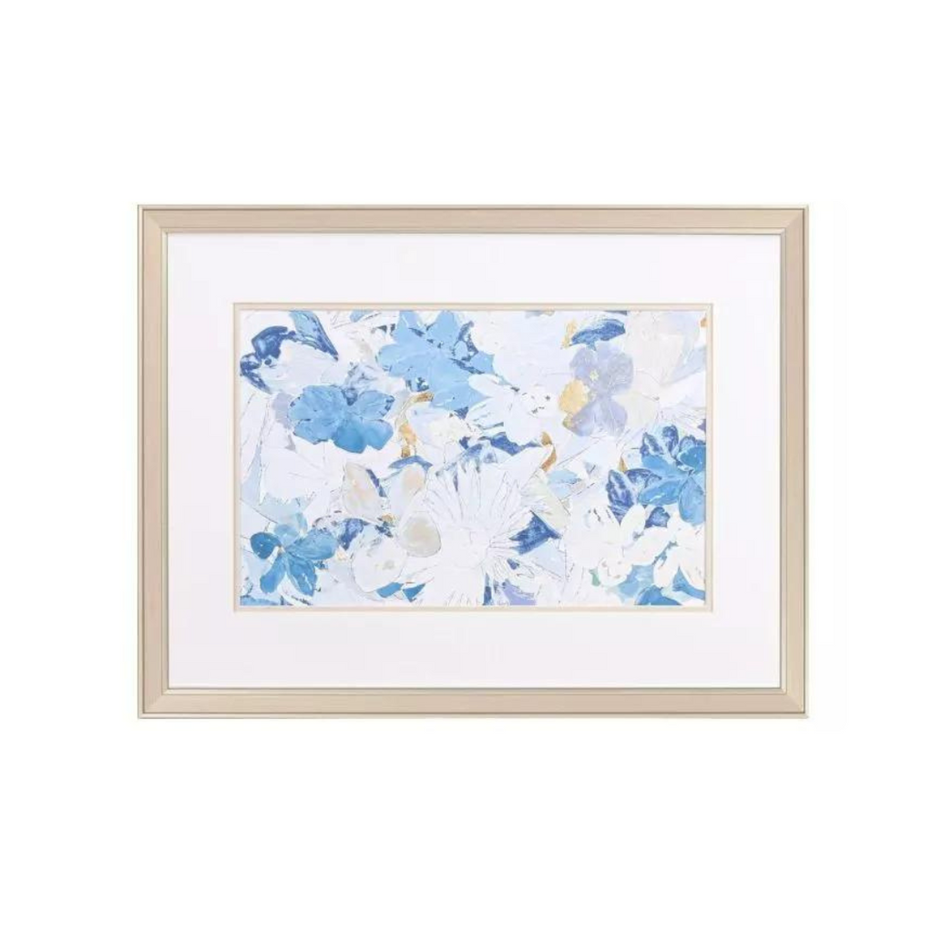 Blue Cluster Blooms Prints