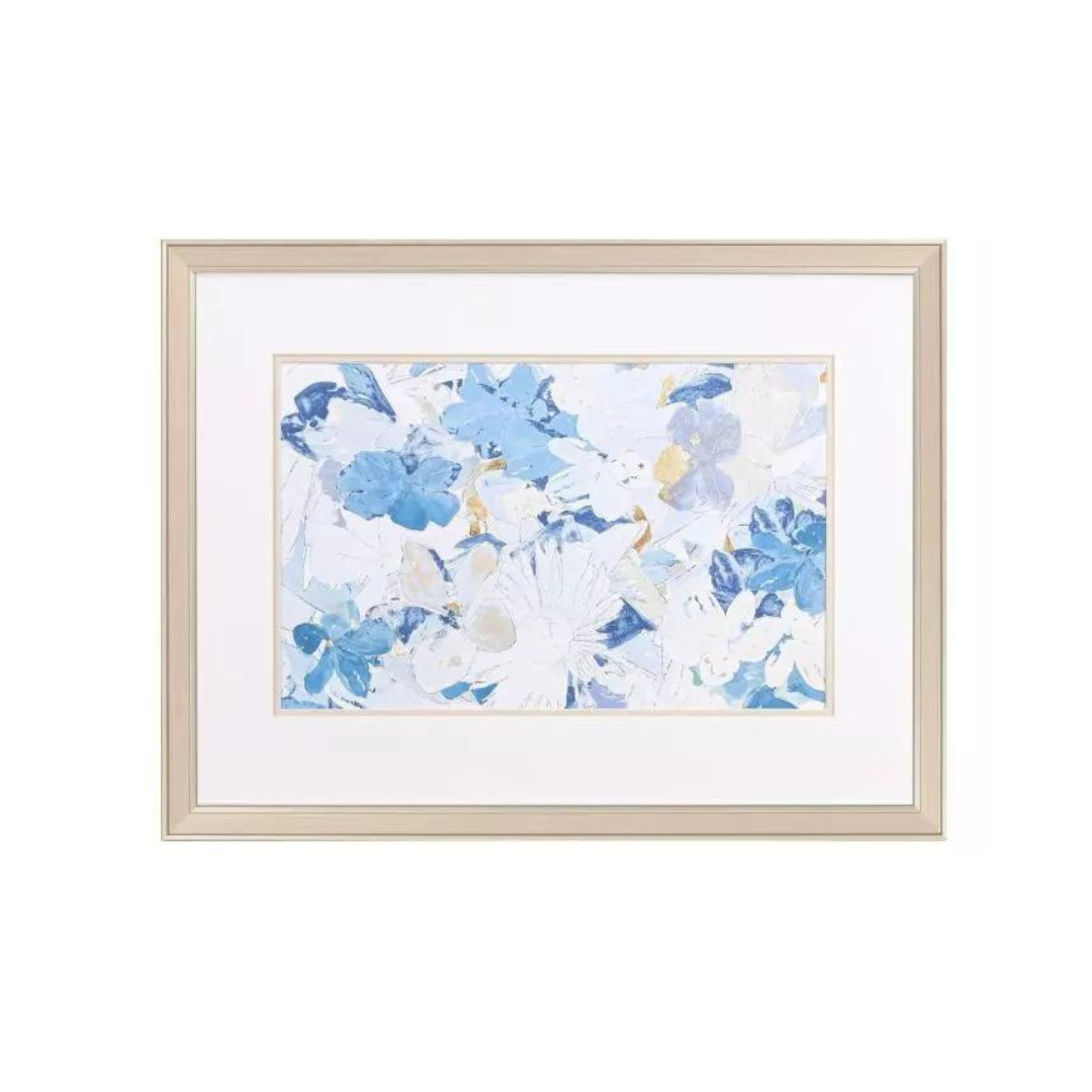 Blue Cluster Blooms Prints