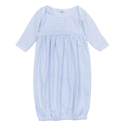 Peek-A-Boo Wishes Light Blue Gathered Gown