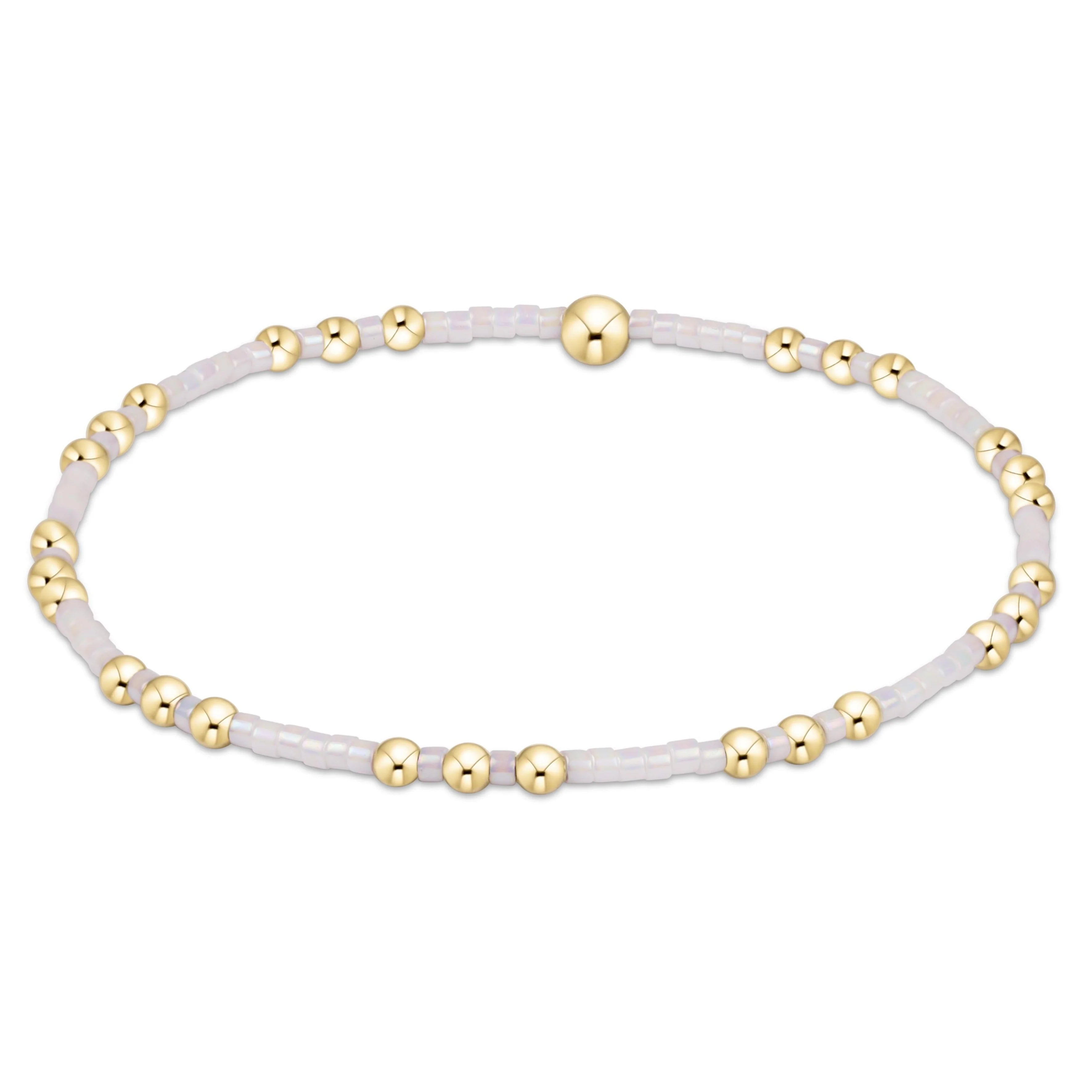 hope joy bracelet - silky white