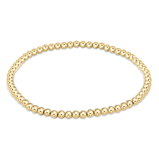 Classic Gold 3MM Bead Bracelet