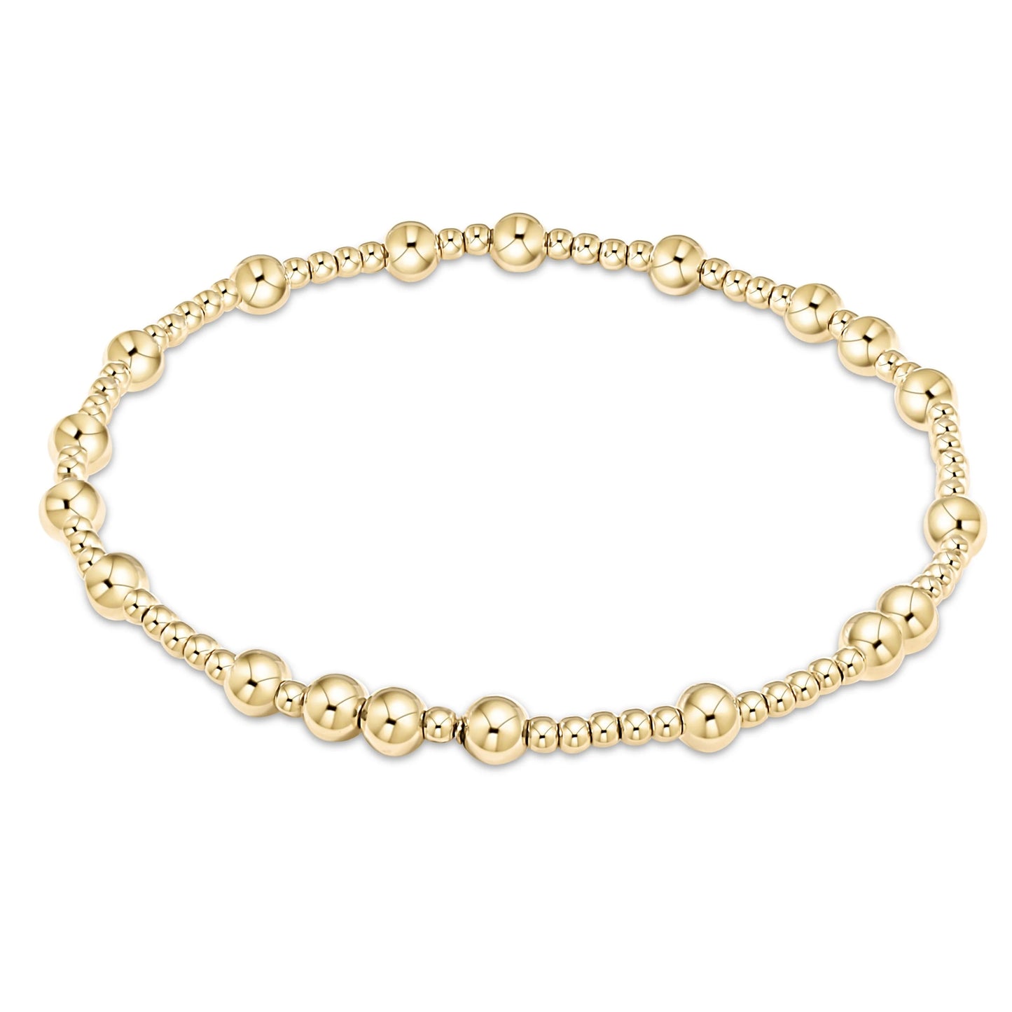 Hope Unwritten 4MM Bead Bracelet, Gold