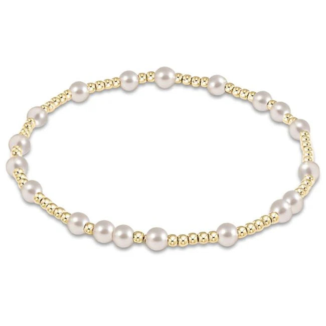 Hope Unwritten 4MM Bead Bracelet, Pearl