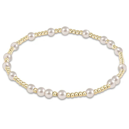 Hope Unwritten 4MM Bead Bracelet, Pearl