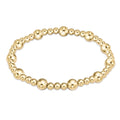 enewton classic sincerity pattern 6mm bead bracelet, gold