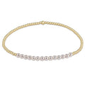 enewton gold bliss 2mm bead bracelet, pearl