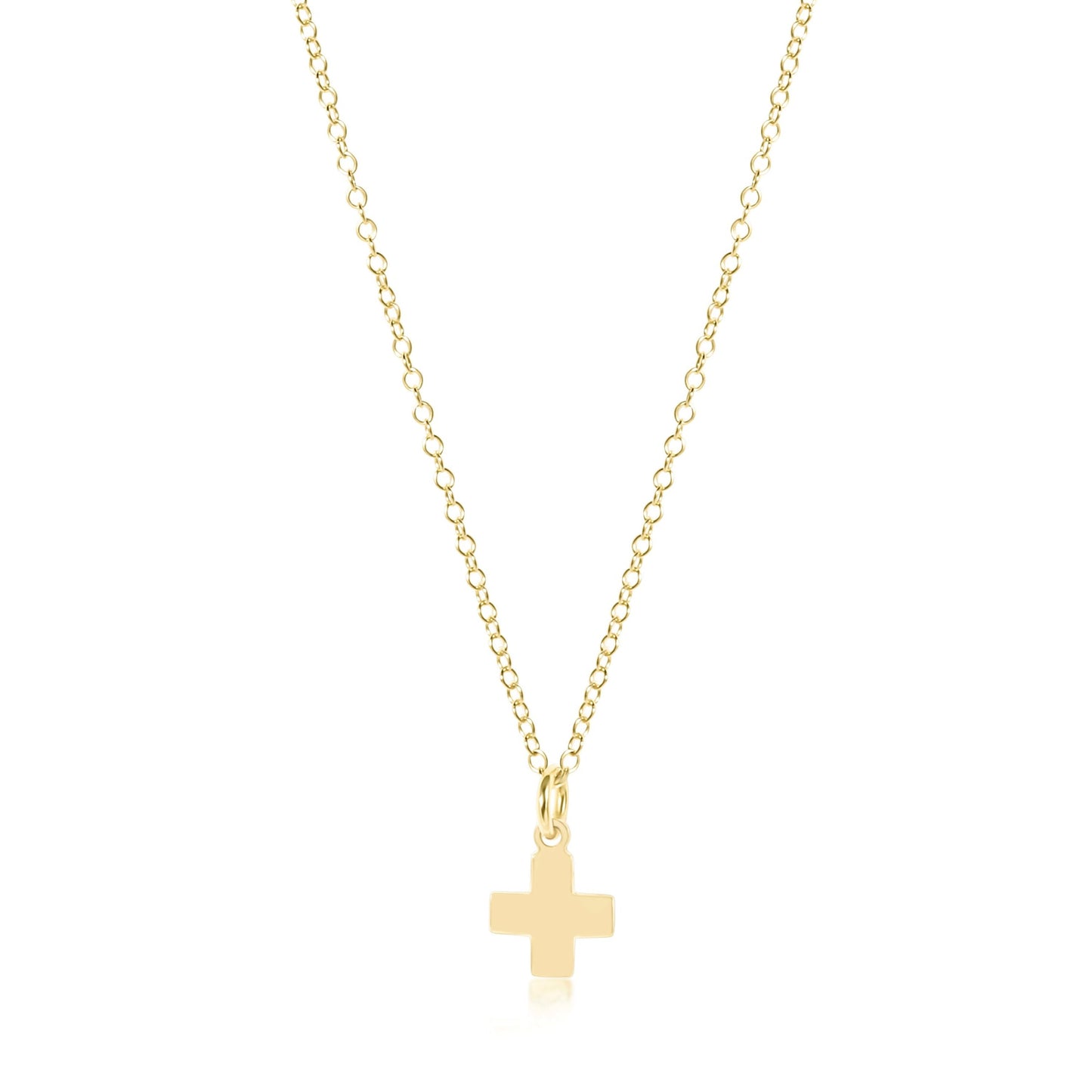 16 Necklace Gold - Signature Cross Gold