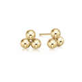 enewton classic cluster stud, 6mm gold