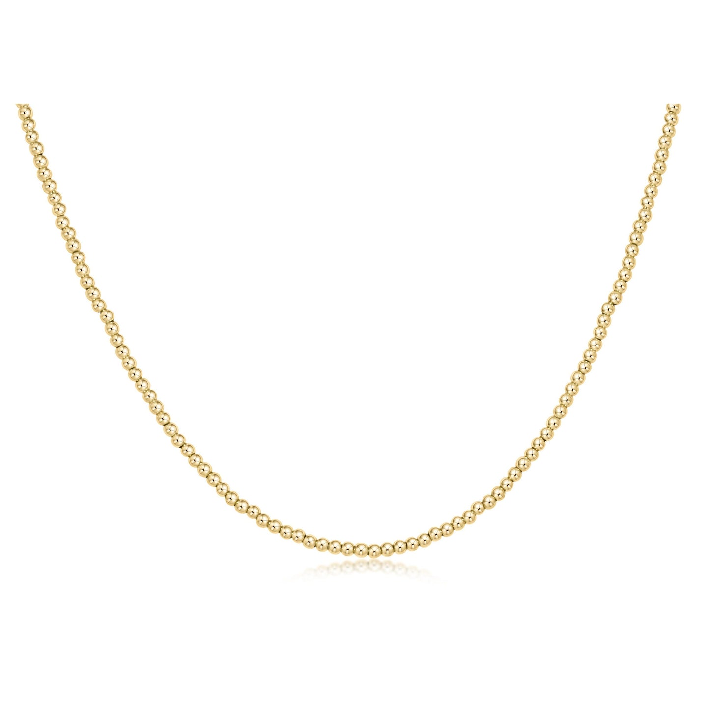 17 Choker Classic Gold 2MM Bead