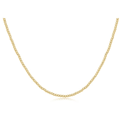 17 Choker Classic Gold 2MM Bead