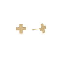 enewton signature cross stud, gold