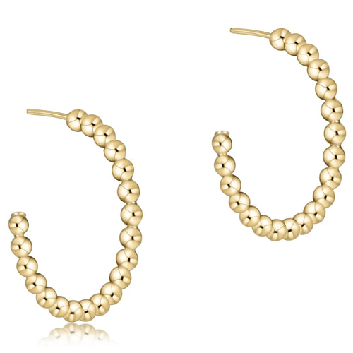 enewton classic sterling mixed metal 2mm bead cuff, gold