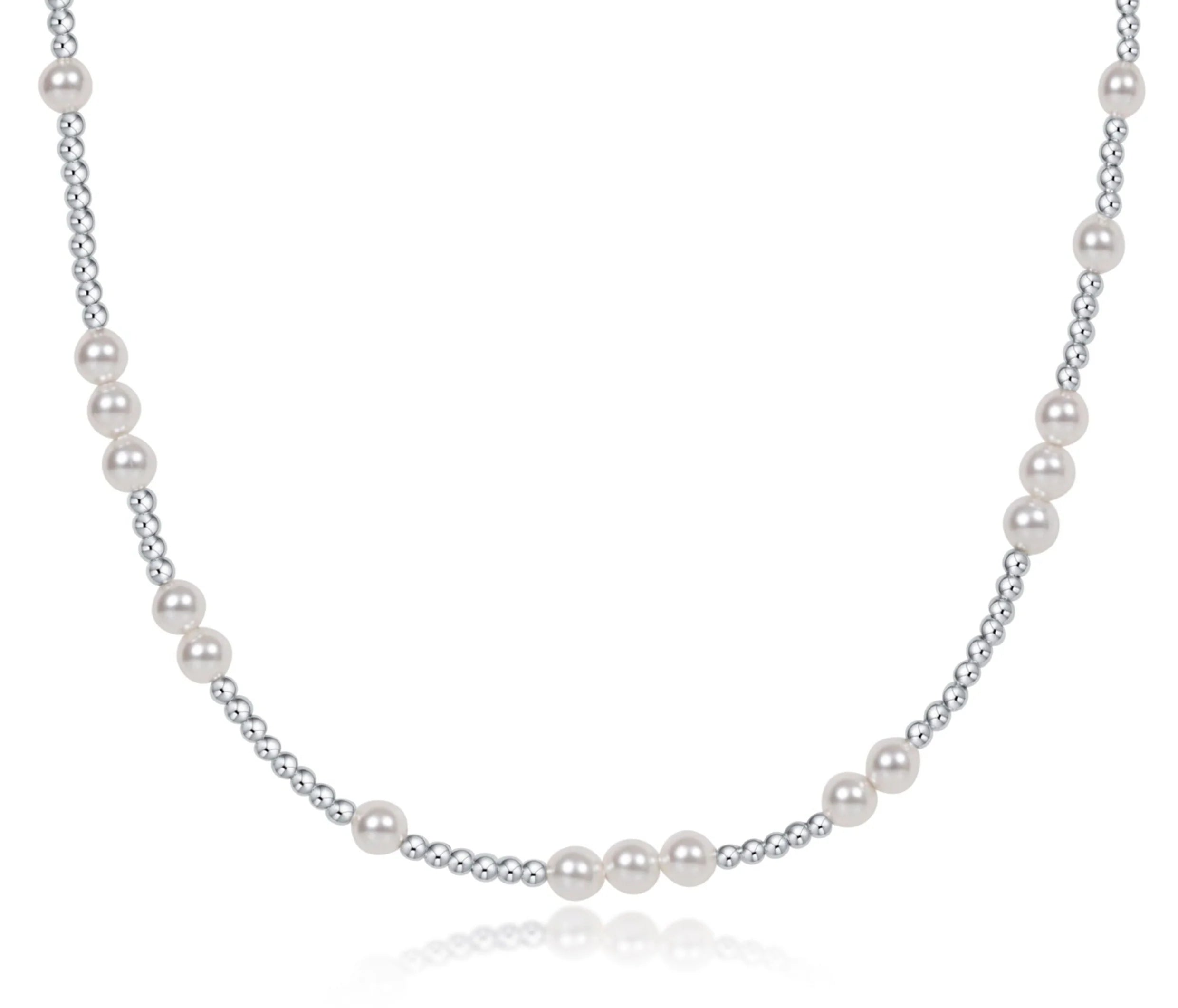 choker hope unwritten sterling - 4mm pearl