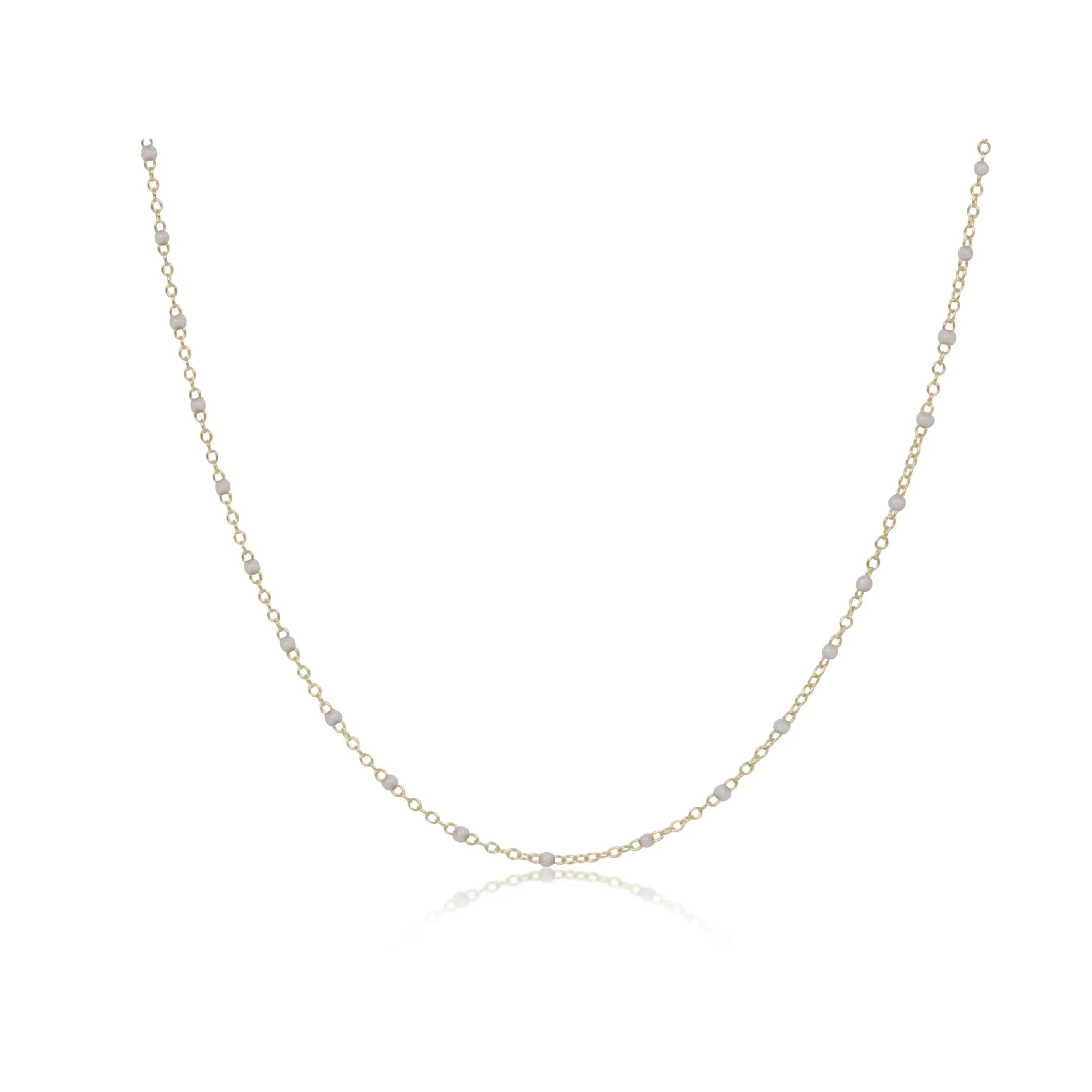 enewton 15"  choker simplicity chain gold, 2mm pearl