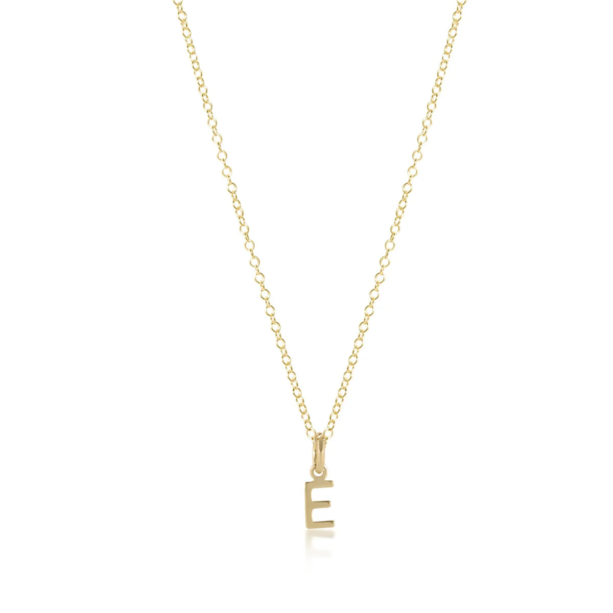 enewton 16in necklace gold, respect gold letter charm