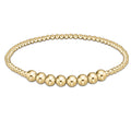 enewton classic gold beaded bliss 2.5mm bead bracelet, 5mm gold