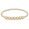 enewton classic gold beaded bliss 3mm bead bracelet, 6mm gold
