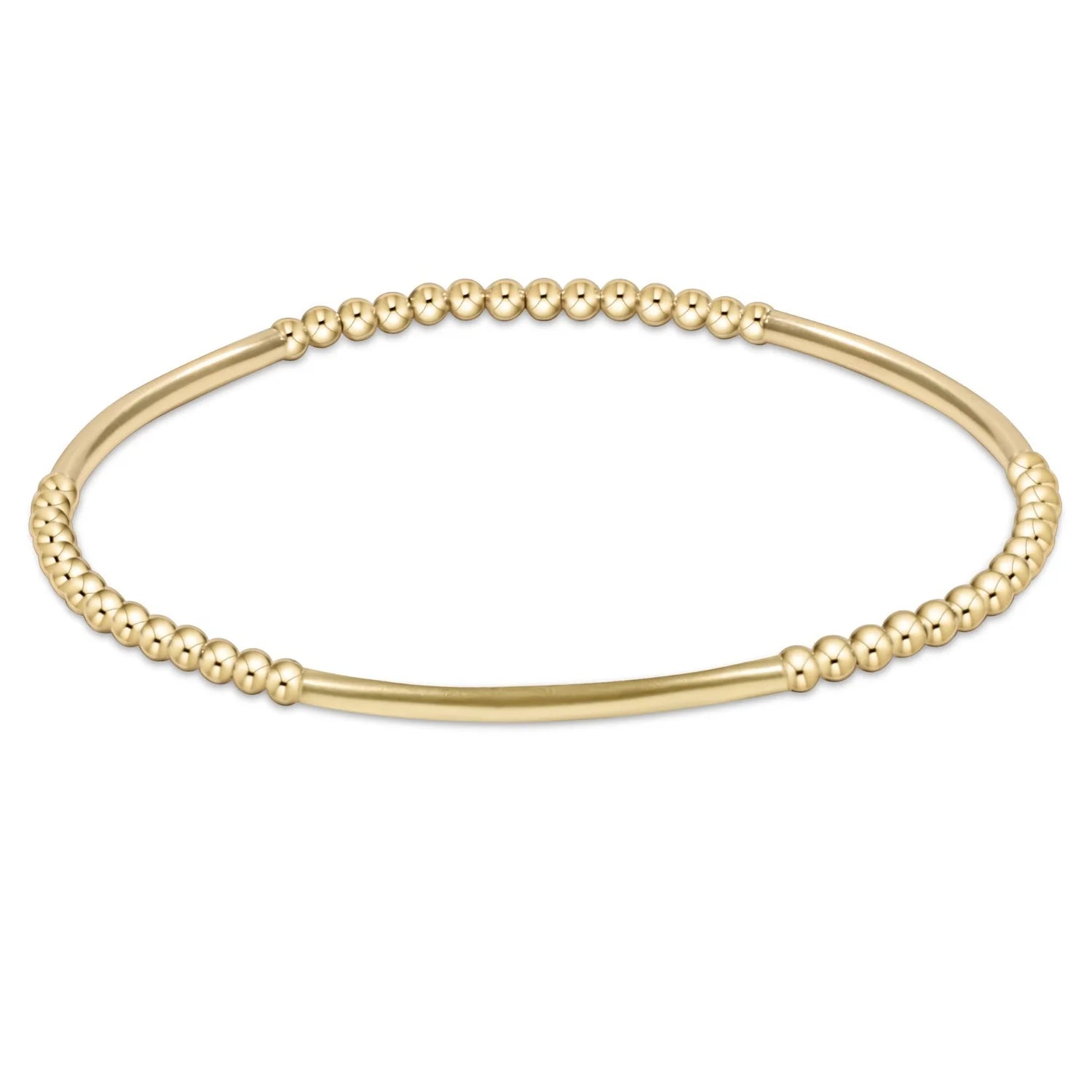 enewton enewton extends, classic gold 3mm bead bracelet