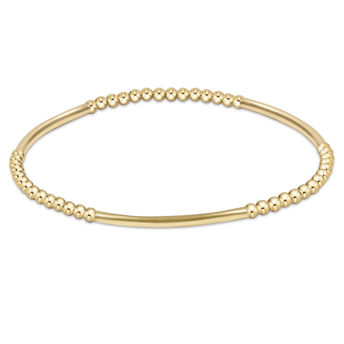 enewton enewton extends, classic gold 3mm bead bracelet