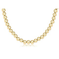 enewton   17in choker classic gold, 7mm Bead