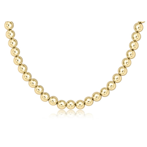 enewton   17in choker classic gold, 7mm Bead