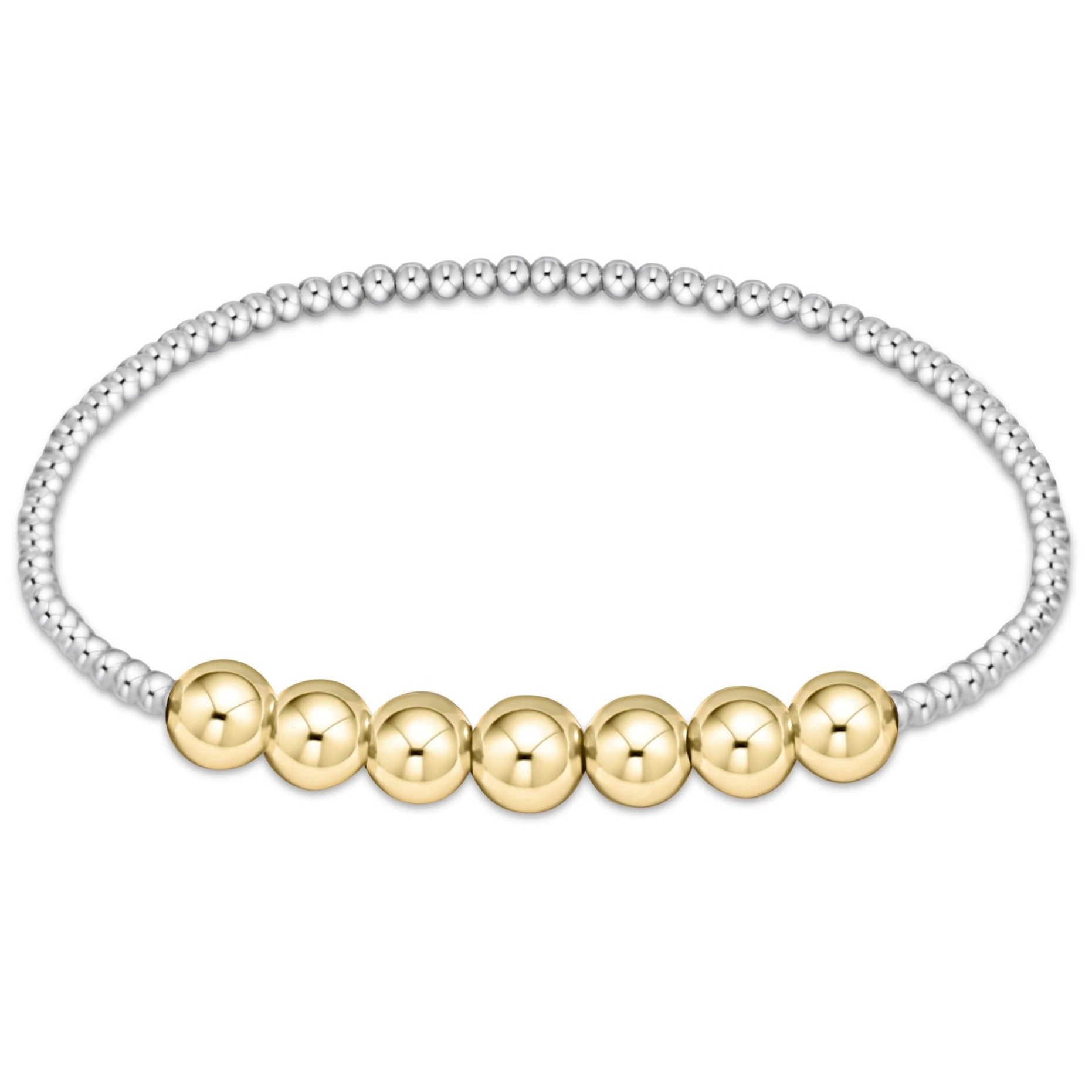 enewton classic beaded bliss 3mm bead bracelet, 6mm mixed metal