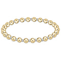 enewton classic grateful pattern 5mm bead bracelet, mixed metal