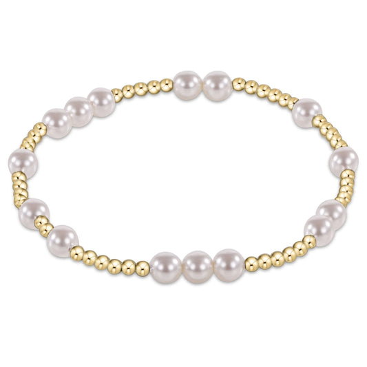 Hope Unwritten 5MM Bead Bracelet, Pearl