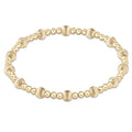 enewton dignity sincerity pattern 5mm bead bracelet gold