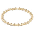 enewton dignity grateful pattern 5mm bead bracelet gold
