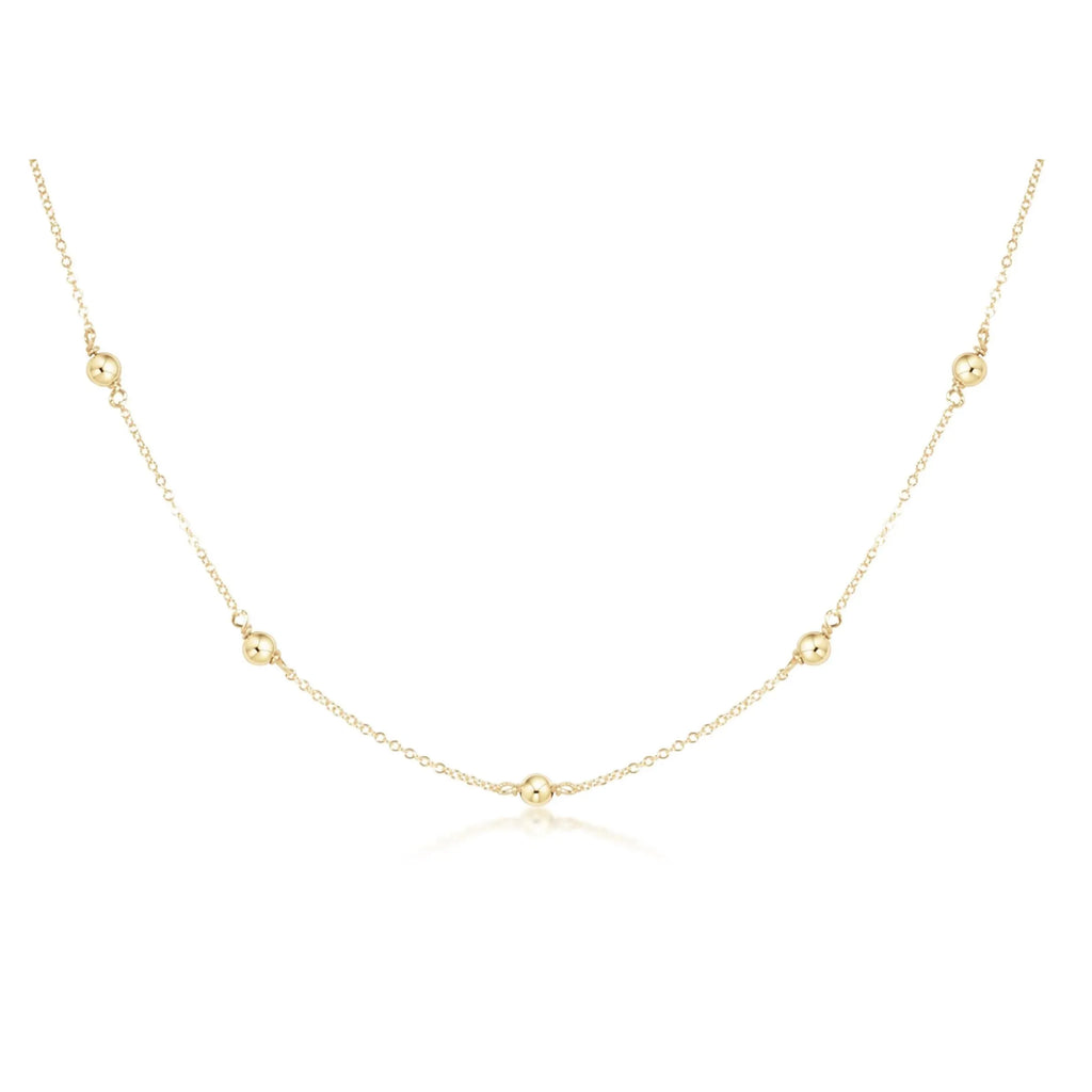 enewton 17in  choker simplicity chain gold, classic 4mm gold