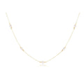 enewton 17in  choker simplicity chain gold, 4mm pearl