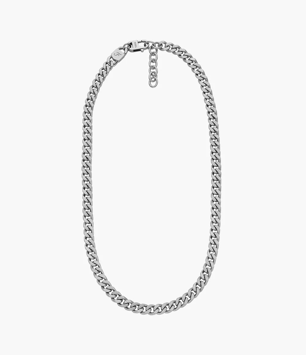 Harlow Linear Texture Chain Stainless Steel Necklace
