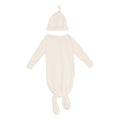 Knotted Layette Gown & Hat Set