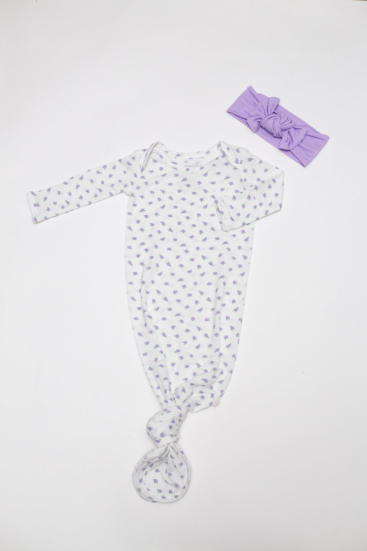 Knotted Gown, Lilac Buds