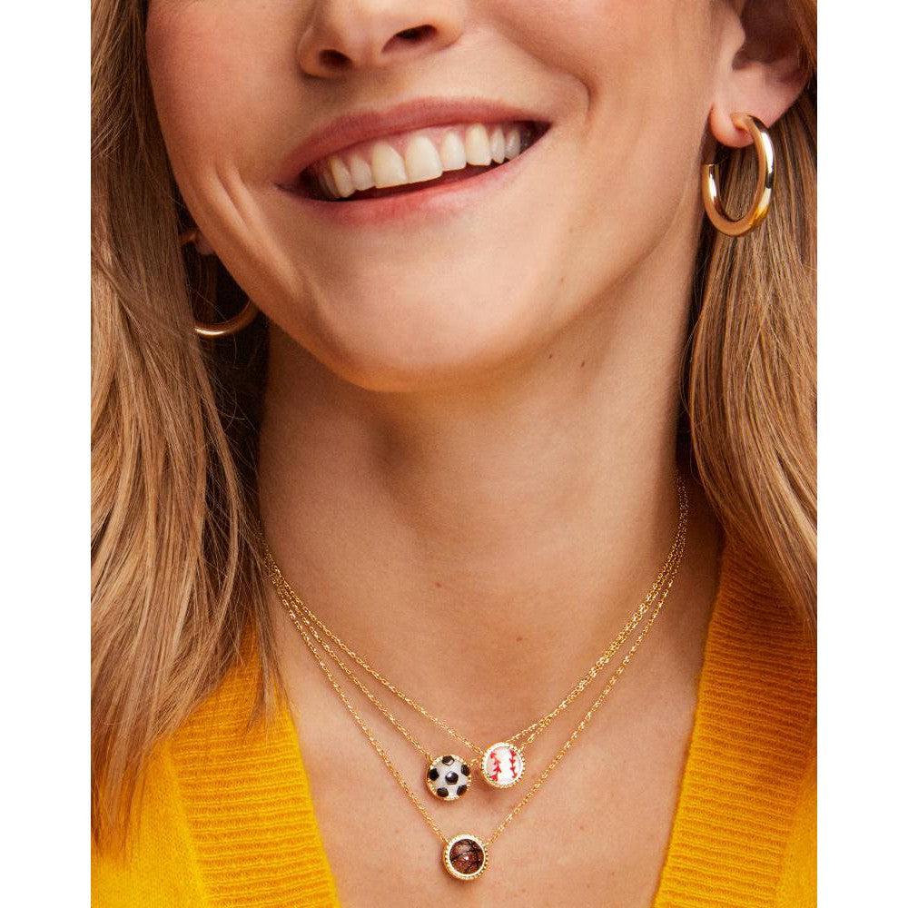 Baseball Short Pendant Necklace