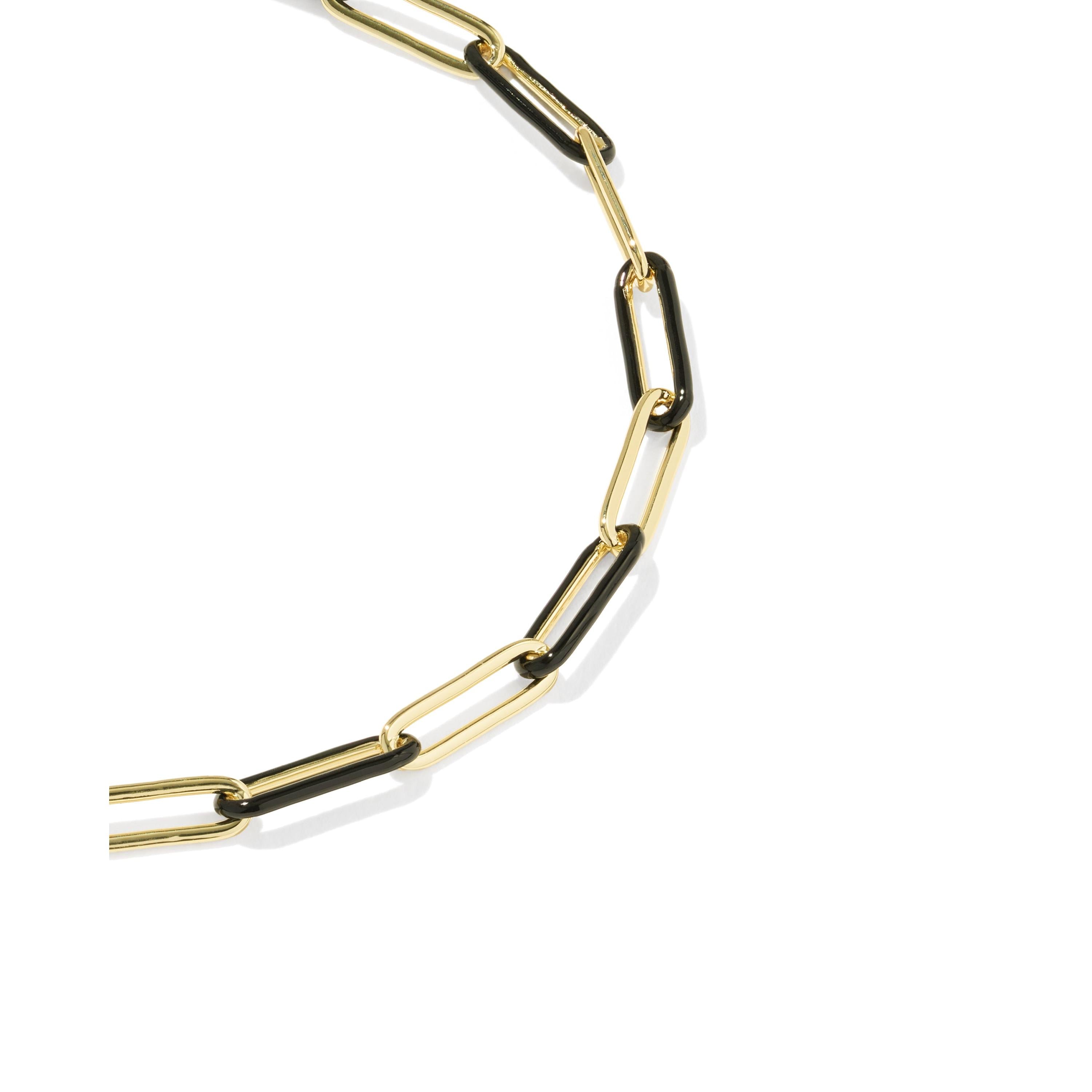 Courtney Enamel Link And Chain Bracelet