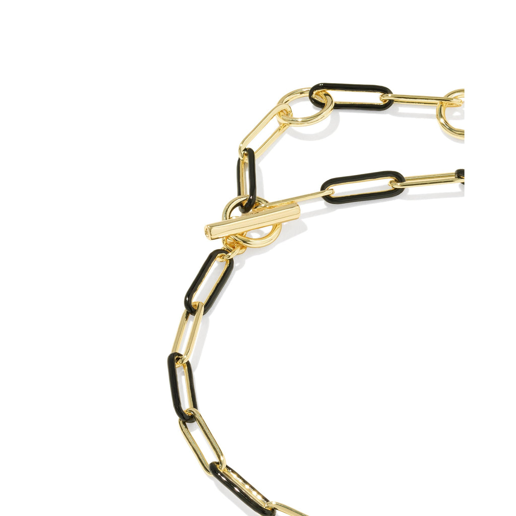Courtney Enamel Link And Chain Bracelet