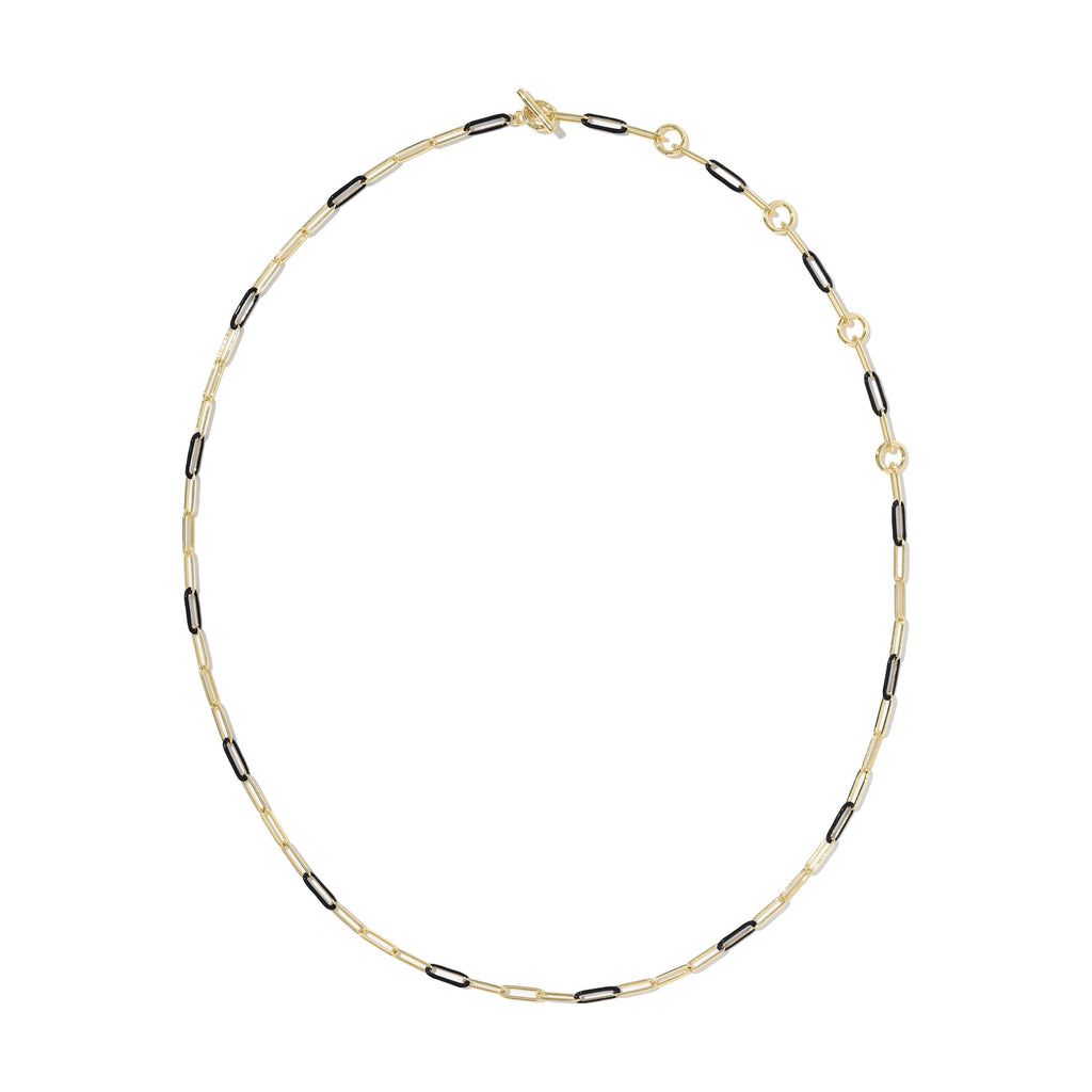 Courtney Enamel Link And Chain Necklace